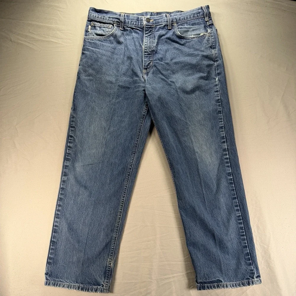 Carhartt FR Jeans Mens 38x30 (Fits 36x29)Flame Resistant Relaxed Fit FRB100DNM
